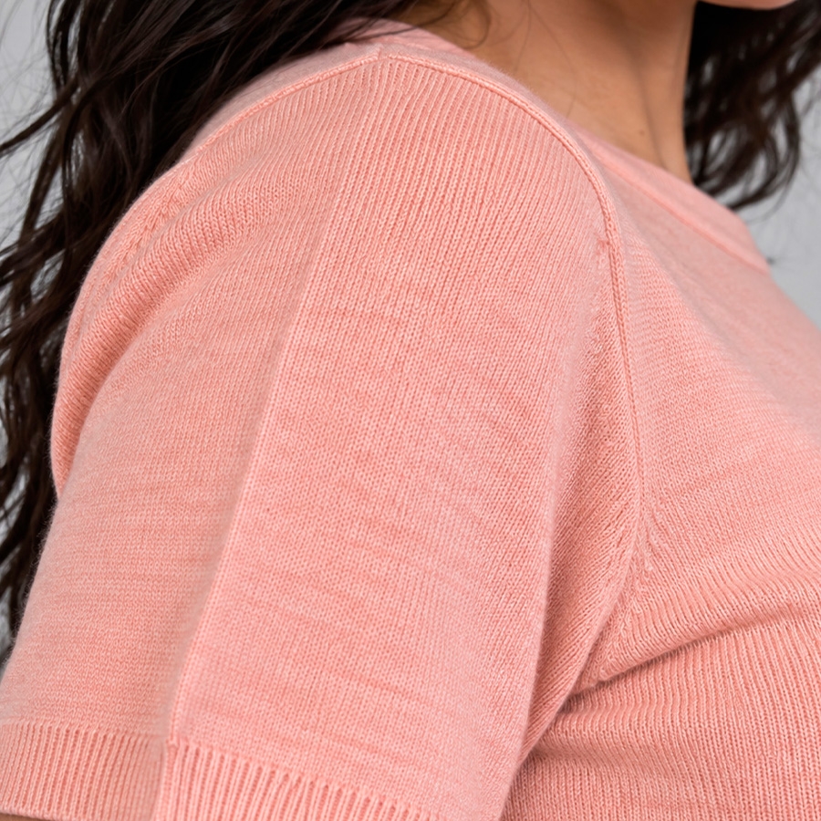 MIS00128 Blusa de punto de manga corta 15912